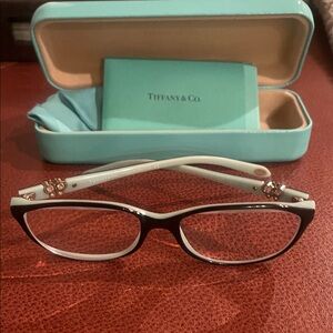 Tiffany & Co. Black and Tiffany blue Glasses